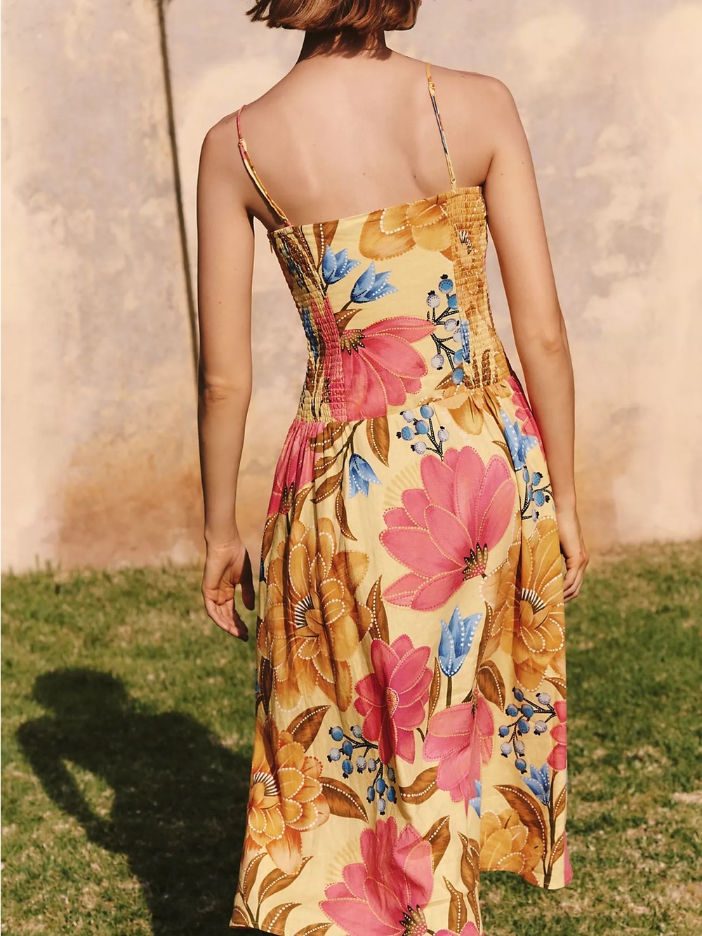 FARM Rio x Anthropologie Linen Blend Midi Dress – Size Medium – NWT - Picture 2 of 8